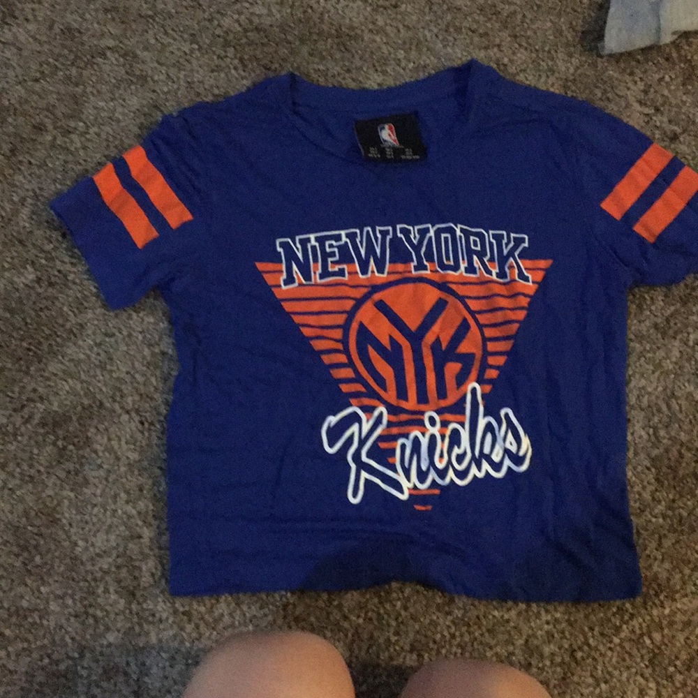 NY Knicks crop top